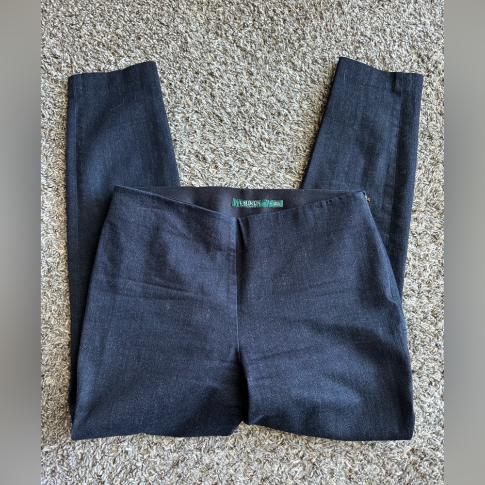 Women’s Ralph Lauren Slacks sz 6 Straight Leg Side Zipper Comfort Inseam 28”